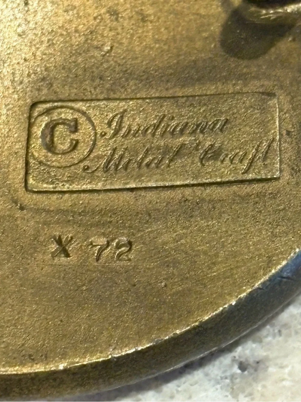 Pony Express Round Western Belt Buckle in Antique Bronze